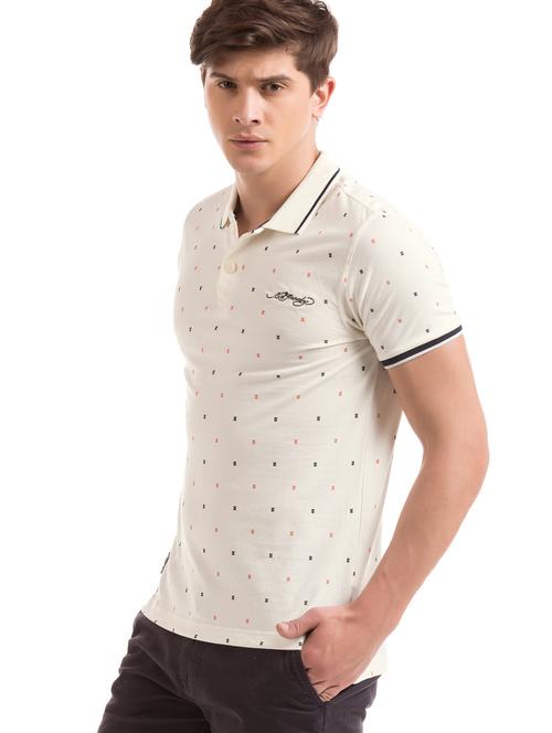 off white printed polo t-shirt - 18001063 - Very Small Image - 1