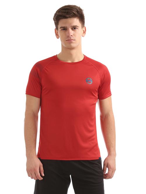 red solid raglan t-shirt - 18001209 - Very Small Image - 1