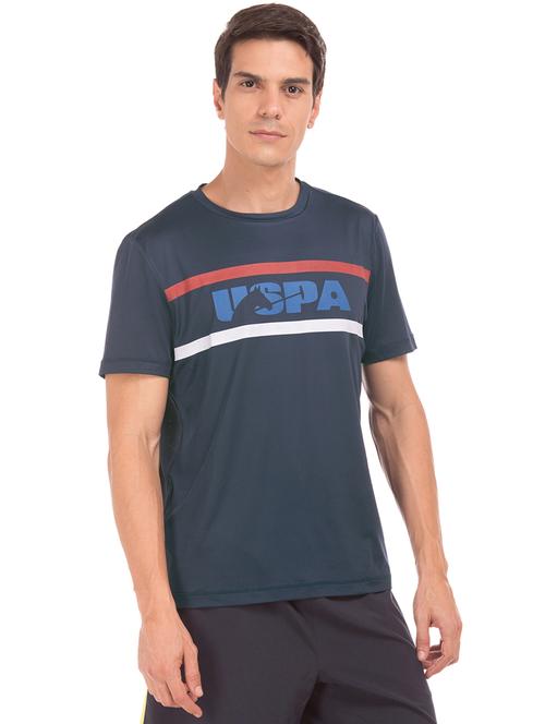 navy blue printed t-shirt - 18001217 - Very Small Image - 1