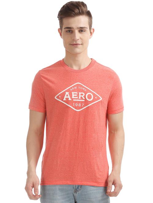 peach typographic t-shirt - 18001730 - Very Small Image - 1
