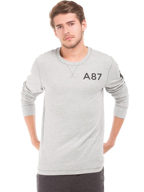 grey solid t-shirt - 18001857 - Very Small Image - 1