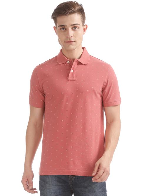 red printed polo t-shirt - 18001908 - Very Small Image - 1