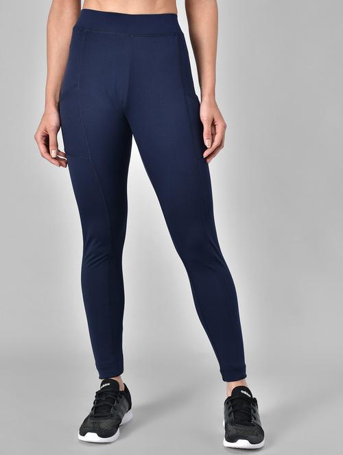 high rise solid tights - 18002665 - Very Small Image - 1