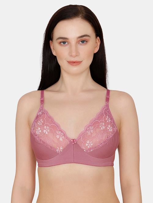 purple laced regular bra - 18002679 - Very Small Image - 1