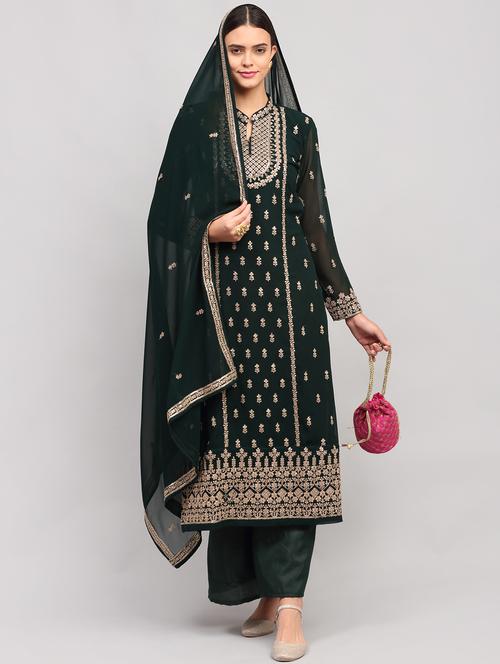 embroidered unstitched suit set - 18003390 - Very Small Image - 1