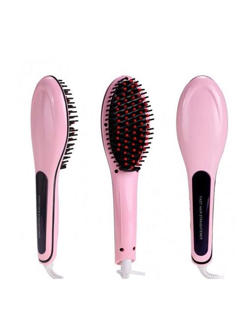 favon fast hair straightener for women hair straightening brush with lcd screen temperature control - 18003562 - Very Small Image - 1