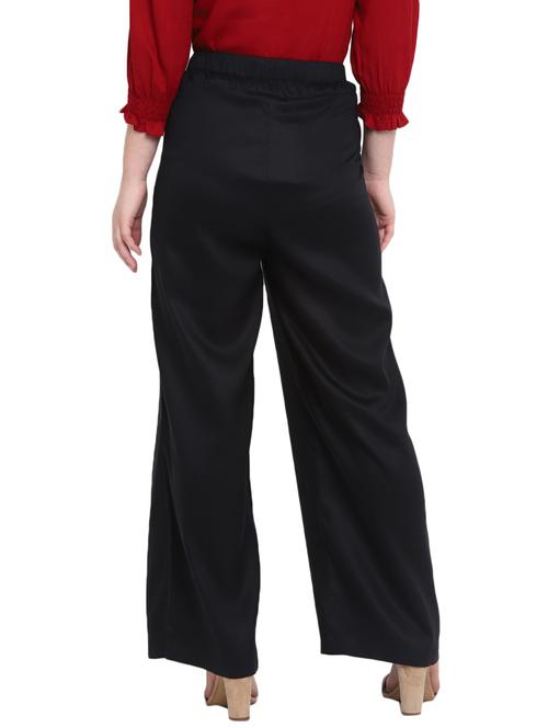 tie front wide leg trouser - 18003572 - Very Small Image - 1