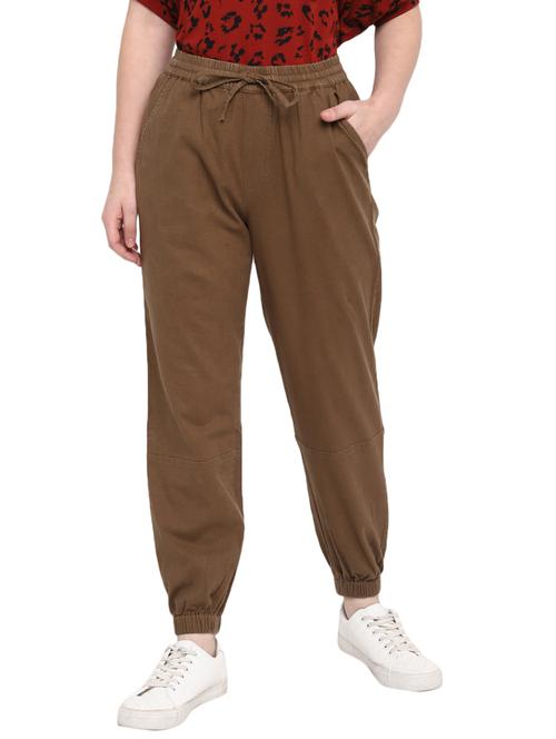 drawstring waist cargos trouser - 18003580 - Very Small Image - 1