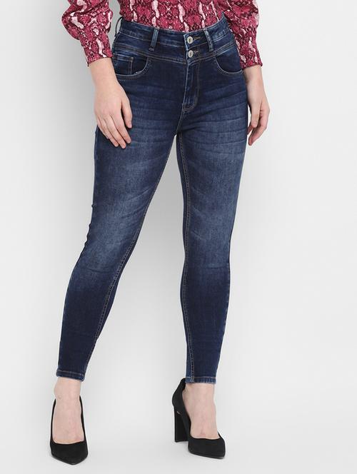 mid rise stone washed jeans - 18003764 - Very Small Image - 1