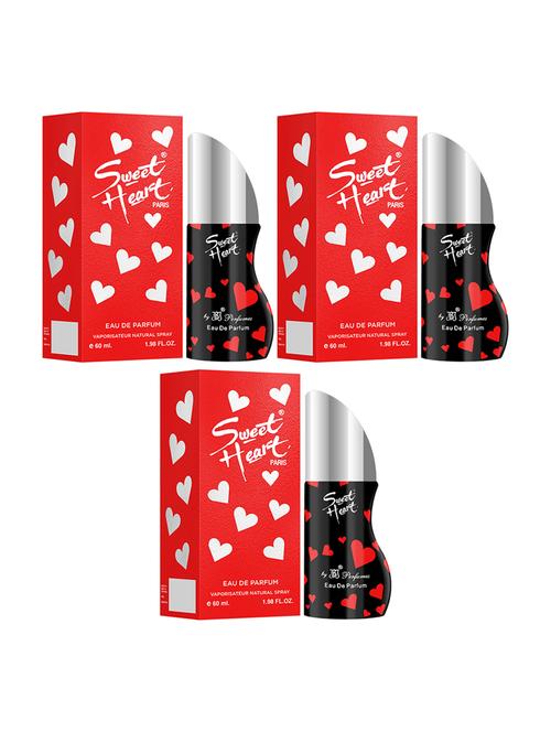 sweet heart red eau de perfume, 60ml (pack of 3) - 18003847 - Very Small Image - 1