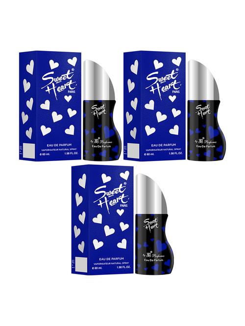 sweet heart blue eau de perfume, 60ml (pack of 3) - 18003848 - Very Small Image - 1