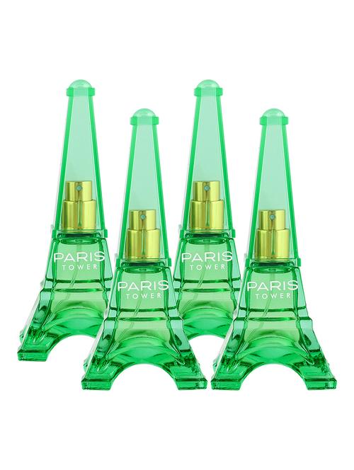 sweet heart light green paris tower eau de parfum, 40ml (pack of 4) - 18003907 - Very Small Image - 1