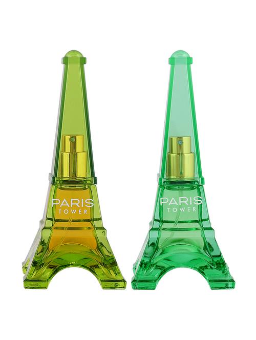 sweet heart green and light green paris tower eau de parfum, 40ml (pack of 2) - 18003927 - Very Small Image - 1
