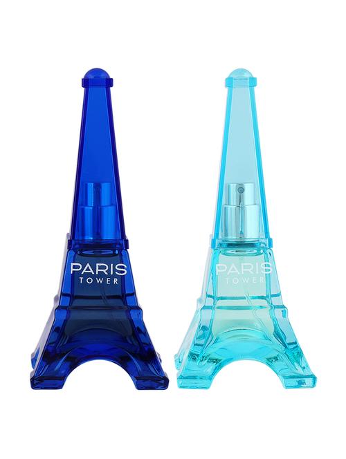 sweet heart blue and light blue paris tower eau de parfum, 40ml (pack of 2) - 18003938 - Very Small Image - 1