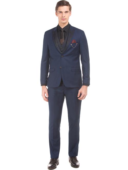 navy blue three piece suit - 18004131 - Very Small Image - 1