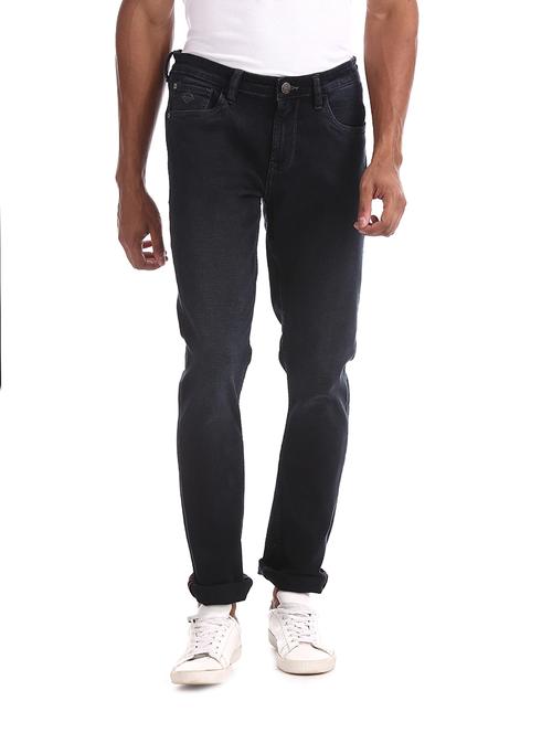 dark blue light washed denim jeans - 18004282 - Very Small Image - 1