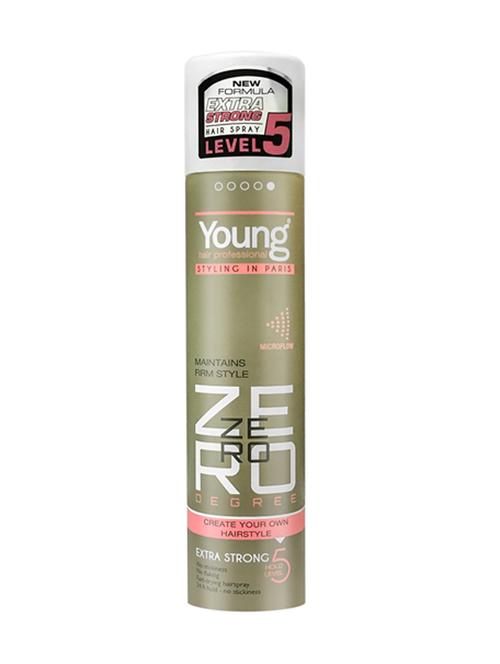 sweet heart young hair zero degree extra strong hairspray, 300ml (pack of 2) - 18005371 - Very Small Image - 1