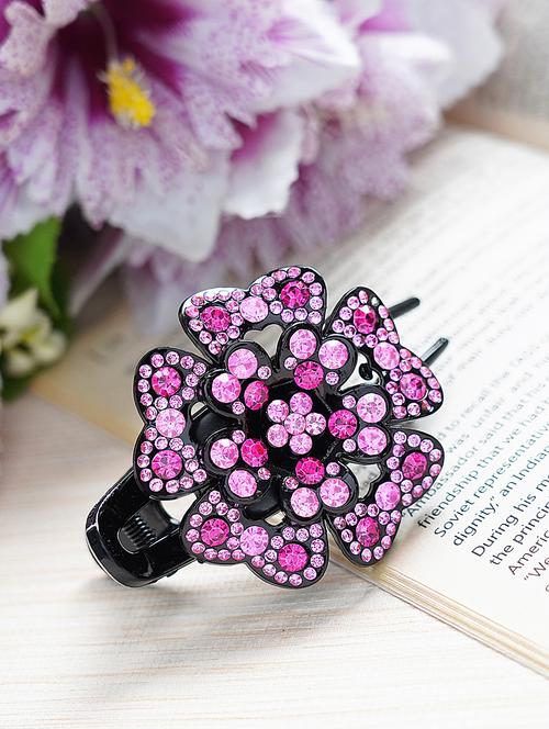 pink crystal hair pin - 18006402 - Very Small Image - 1