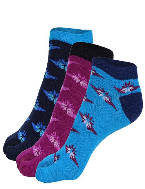 ankii cotton self design premium women socks with thumb, pack of 3 - 18006850 - Very Small Image - 1