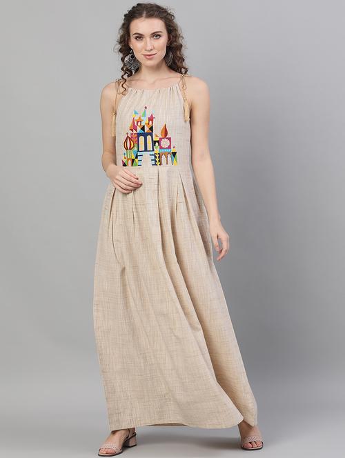 tie knot shoulder empire line dress - 18007539 - Very Small Image - 1