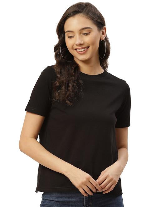 women's plain round neck t-shirt - 18008486 - Very Small Image - 1