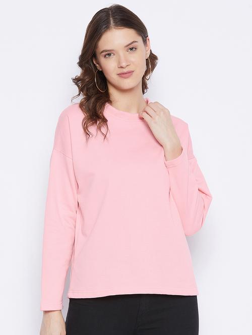 round neck drop shoulder sweatshirt - 18008558 - Very Small Image - 1