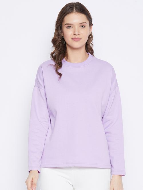 round neck drop shoulder sweatshirt - 18008560 - Very Small Image - 1