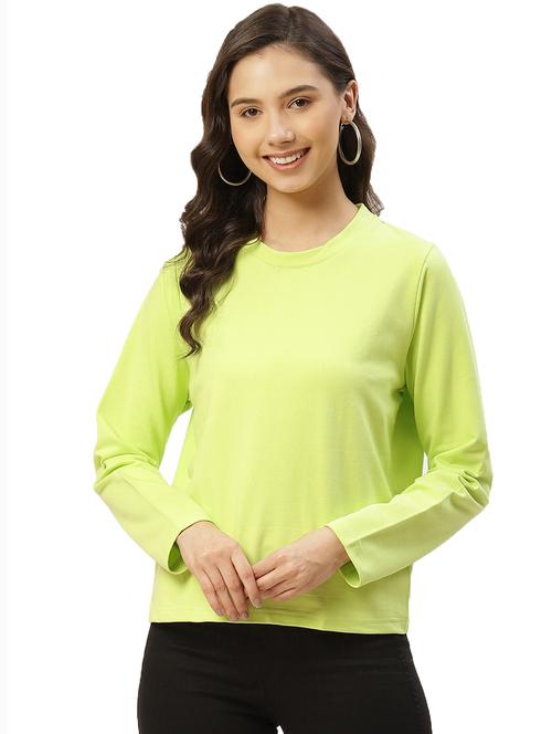 round neck solid sweatshirt - 18008676 - Very Small Image - 1