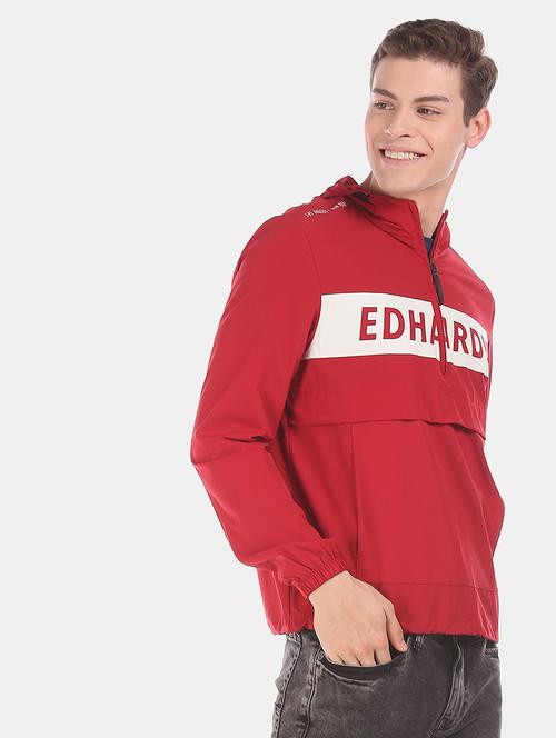 red printed casual jacket - 18008844 - Very Small Image - 1