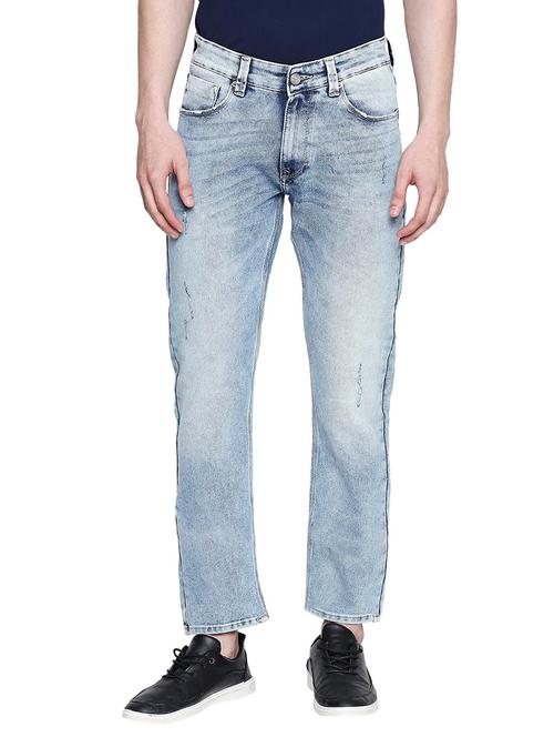 light blue distressed plain jean - 18009209 - Very Small Image - 1