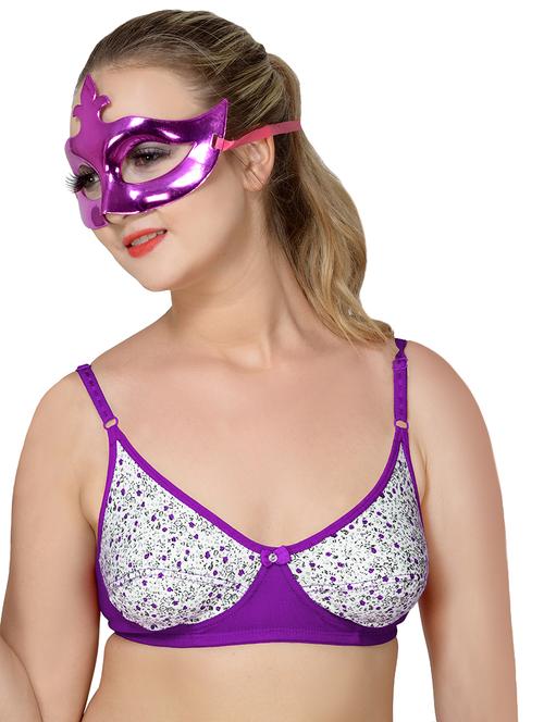 non padded printed regular bra - 18009703 - Very Small Image - 1