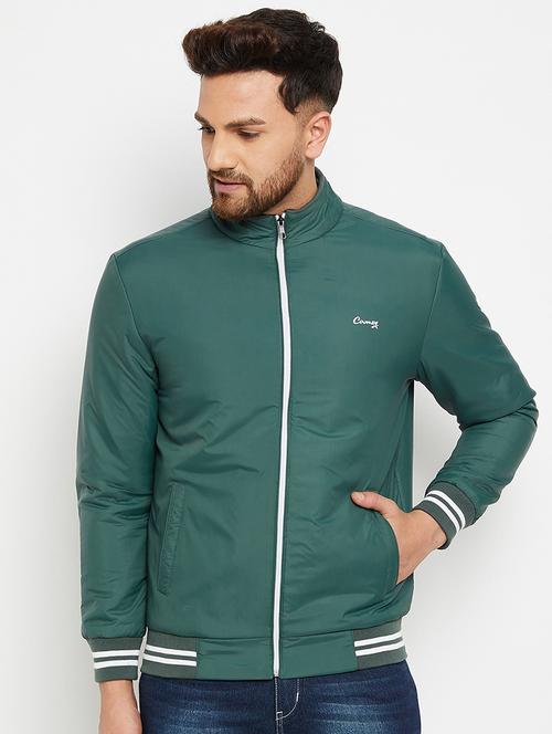 green solid bomber jacket - 18009903 - Very Small Image - 1