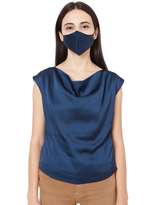 cowl neck solid regular top - 18010312 - Very Small Image - 1