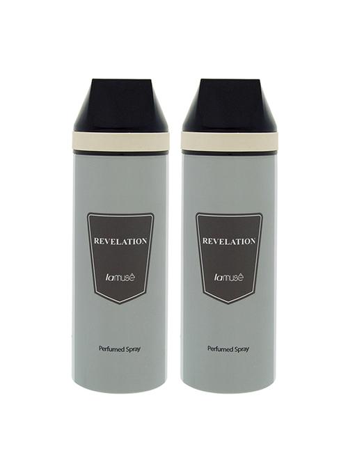 lamuse revelation perfume deodorant body spary, 200ml pack of 2 - 18010421 - Very Small Image - 1