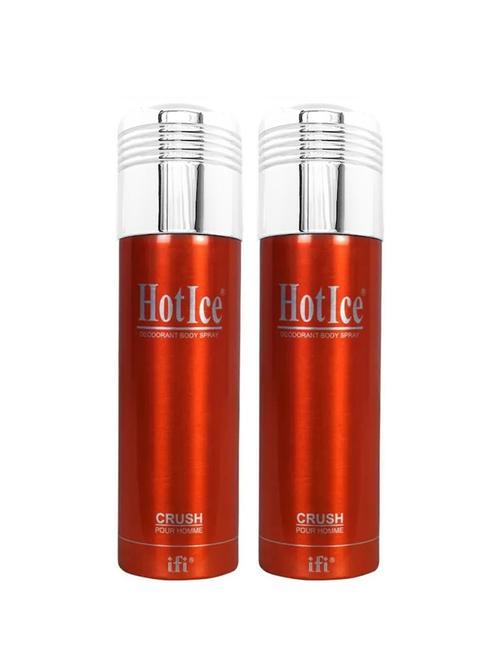 hot ice crush pour homme deodorant perfume, 200ml pack of 2 - 18010460 - Very Small Image - 1