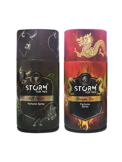 storm bull power & dragon fire perfumed body spary, 250ml pack of 2 - 18010530 - Very Small Image - 1