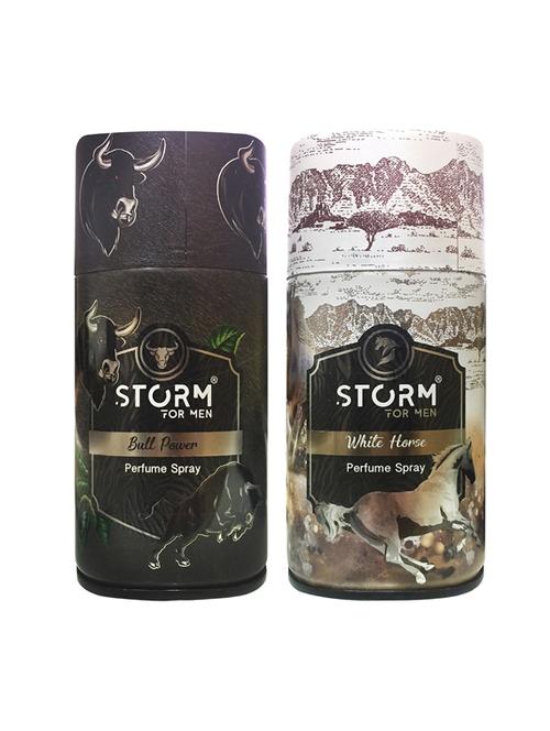 storm bull power & white horse perfumed body spary, 250ml pack of 2 - 18010534 - Very Small Image - 1