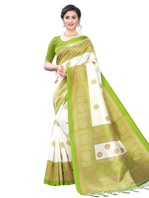 conversational printed saree with blouse - 18011266 - Very Small Image - 1