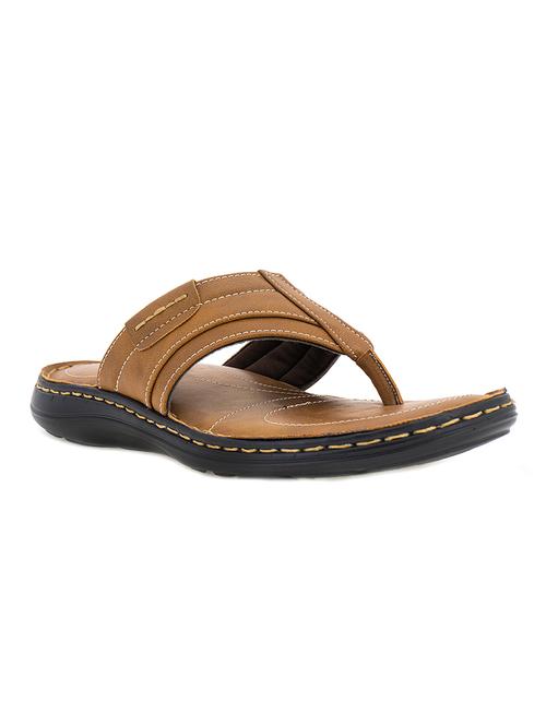 tan synthetic & mesh slip on slippers - 18011875 - Very Small Image - 1