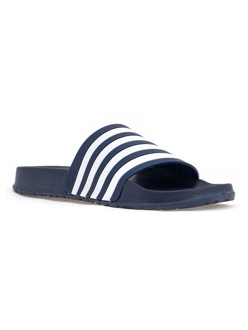 navy synthetic & mesh slip on slippers - 18011883 - Very Small Image - 1