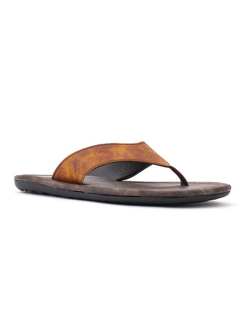 tan synthetic & mesh slip on slippers - 18011885 - Very Small Image - 1