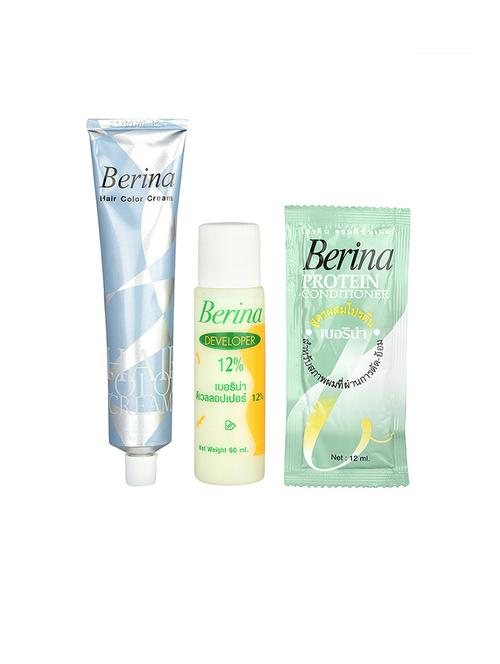 berina a33 light blonde hair color cream 60gm pack of 3 - 18012723 - Very Small Image - 1