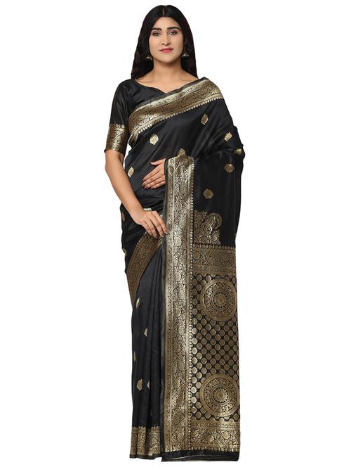 jacquard work kanjivaram saree with blouse - 18013171 - Very Small Image - 1