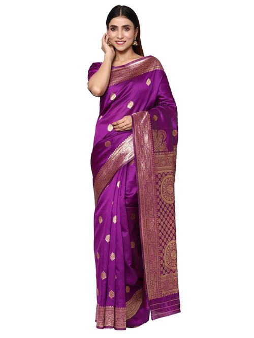 jacquard work kanjivaram saree with blouse - 18013173 - Very Small Image - 1