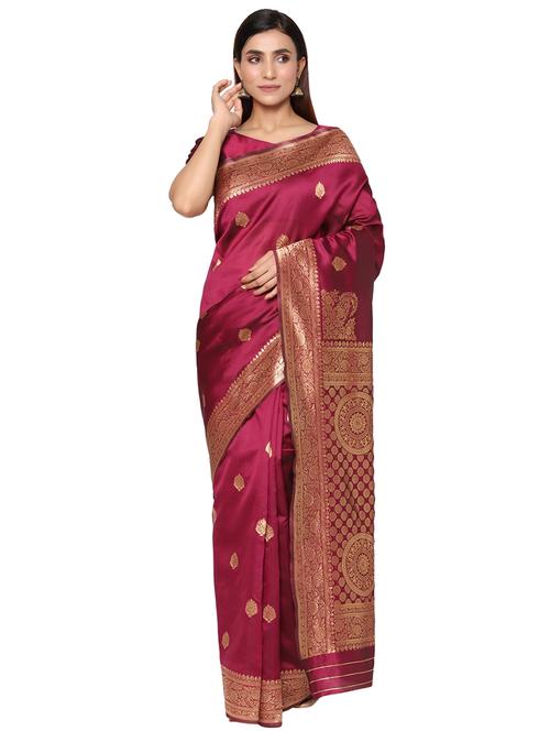 jacquard work kanjivaram saree with blouse - 18013176 - Very Small Image - 1