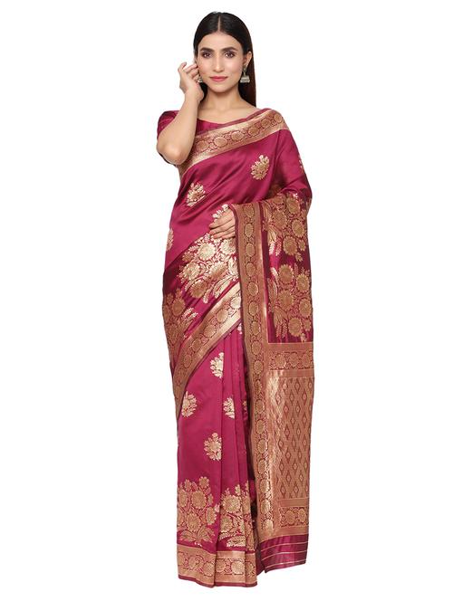 jacquard work kanjivaram saree with blouse - 18013194 - Very Small Image - 1