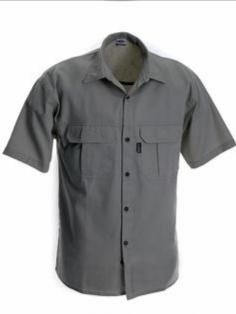 mens grey colour half sleeve shirt - 18013519 - Very Small Image - 1