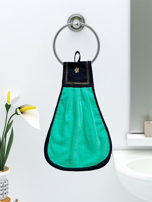 athom trendz loop hanging cotton washbasin napkin/hand towel for kitchen and bathroom 28x45 cm pack of 1 - 18013613 - Very Small Image - 1