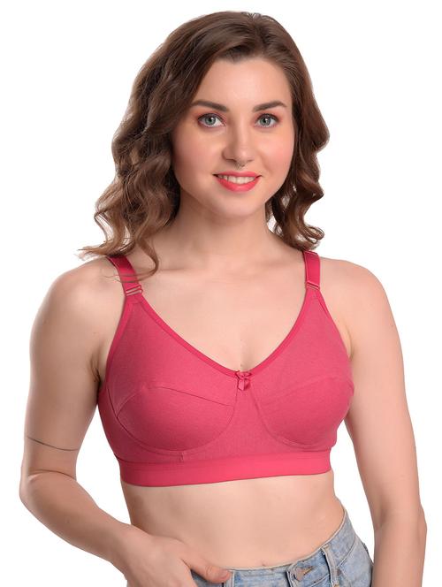 pink solid minimizer bra - 18013696 - Very Small Image - 1