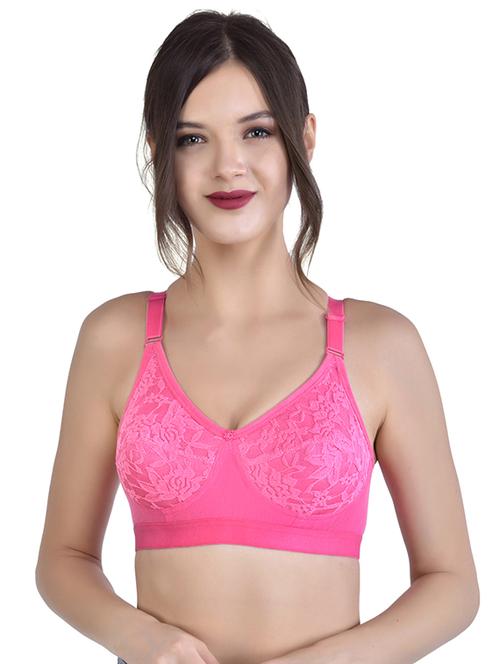 pink solid minimizer bra - 18013750 - Very Small Image - 1